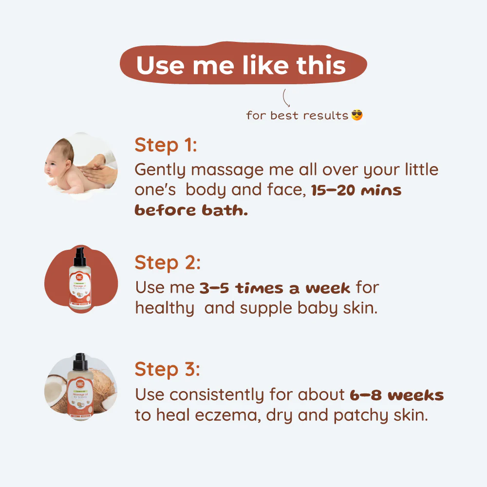 Coconut Milk Baby Massage Oil (Classic) | Soothens and rejuvenates skin | 0+ m - Image 6
