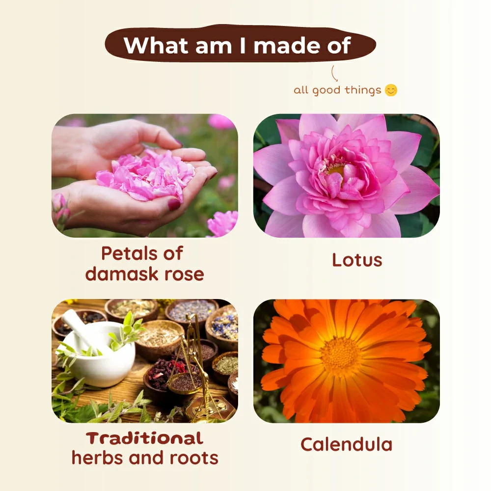 Extra Gentle Baby Bathing Powder | Time-tested blend of Real Flowers, Herbs & Grains | 0 m To 8 y | 200 g - Image 3