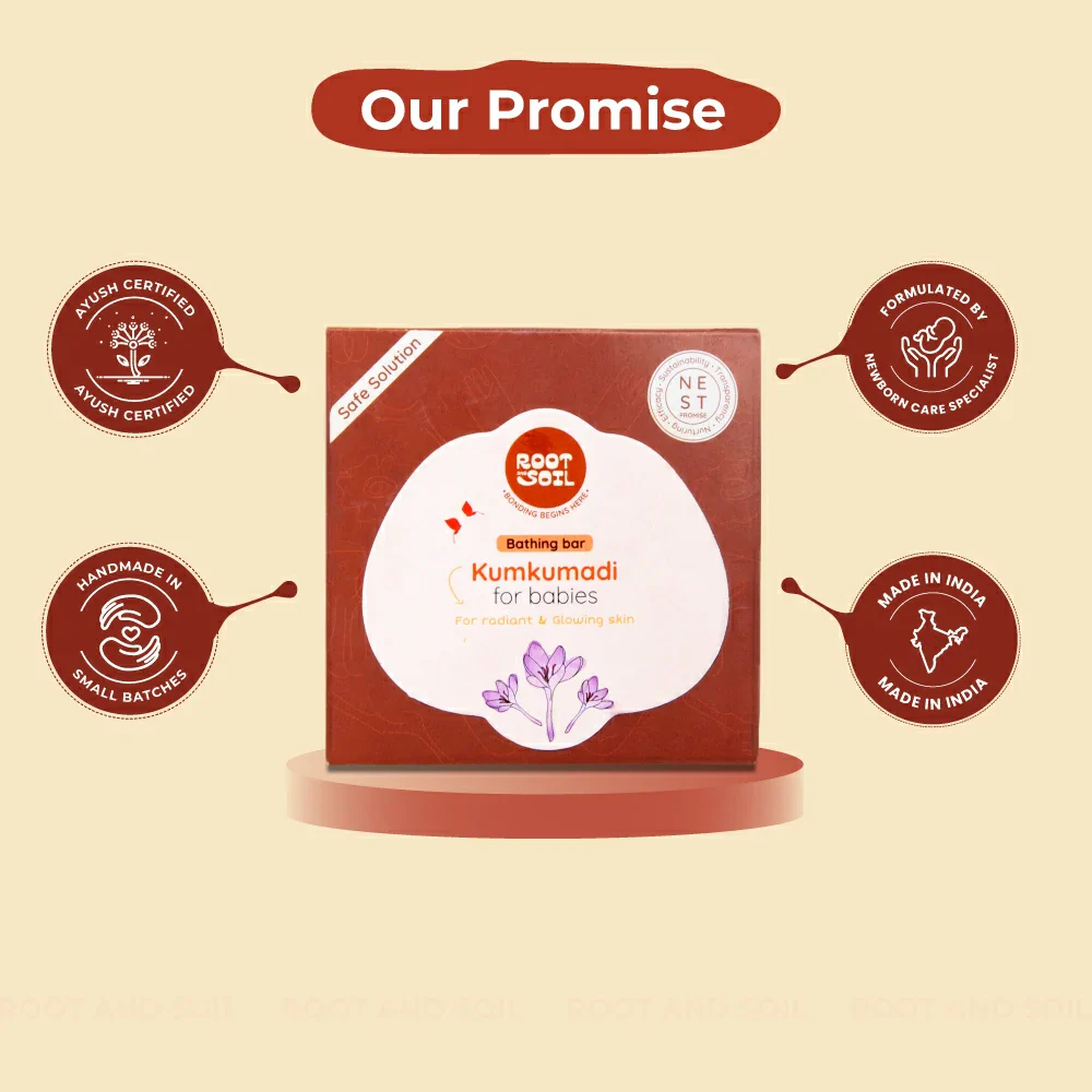 Kumkumadi Bathing Bar | Radiant & Glowing Baby Skin | 0+ M | 100 g - Image 7