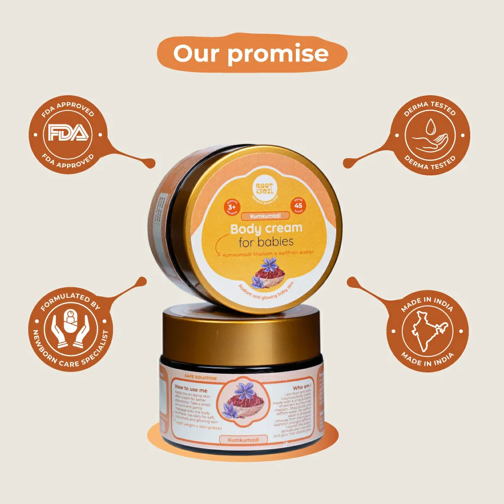 Kumkumadi Body Cream | Radiant & Glowing Baby Skin | 3 m to 8 y | 45 g - Image 7