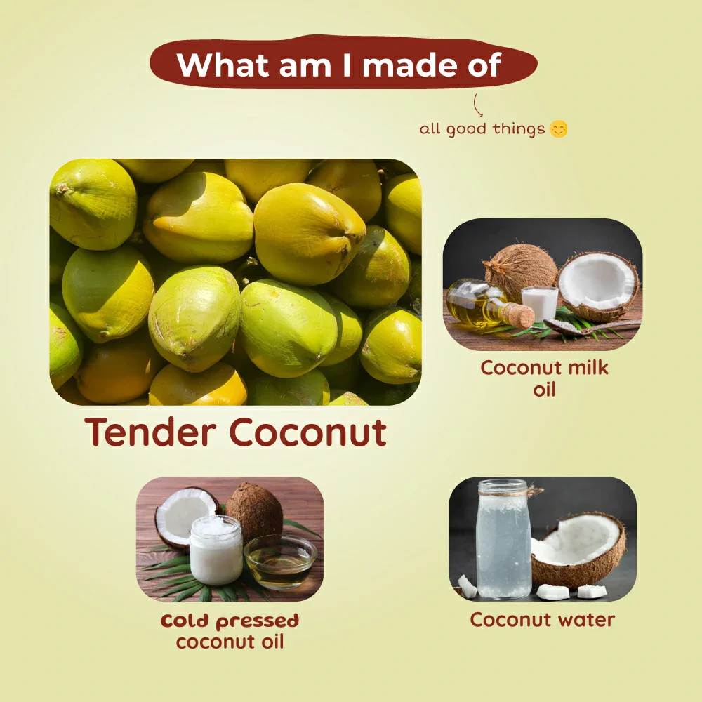 Tender Coconut Bathing Bar | Refreshes & Hydrates Baby Skin  | 0+ m | 100 g - Image 3